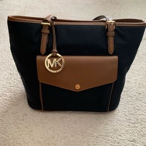Michael Kors Black Canvass Tote